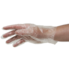Luvas descartáveis de polietileno 